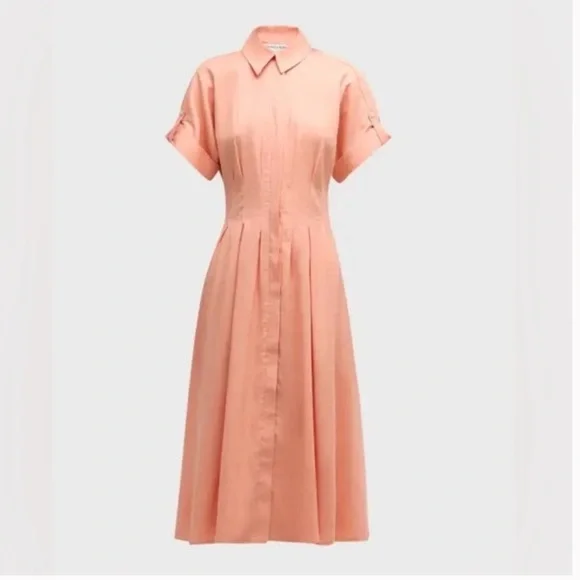 Veronica Beard Peach Midi Dress - Picture 2 of 9